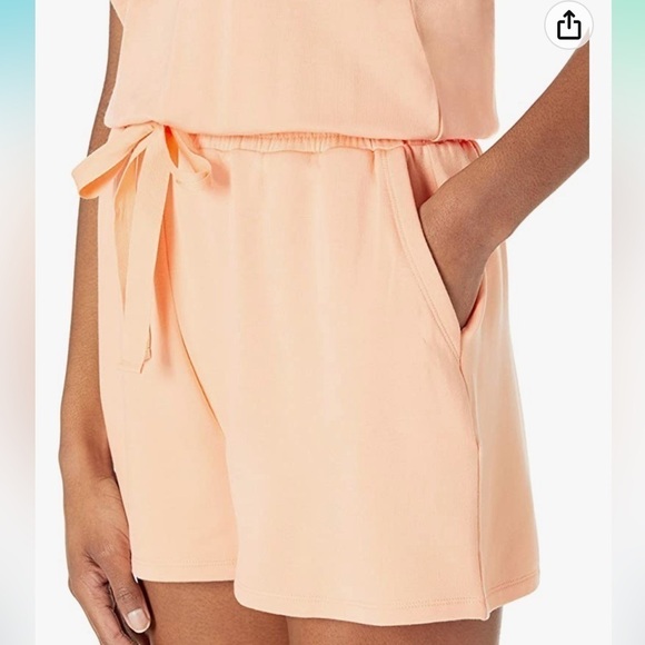 NWT M Daily Ritual Supersoft Terry Relaxed-Fit Sleeveless Scoopneck Jumpsuit - Picture 4 of 5